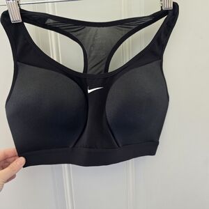 Nike Black High-Impact Racerback Sports Bra Size Large